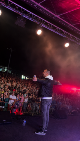 Concert avec Kenzo David devant 3500 personnes